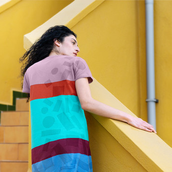 Vestido OjoMágico. Diseño de Trol: marca española de moda sostenible con mucho Color.