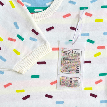 Top Confetti. Diseño de Trol: marca española de moda sostenible con mucho Color.