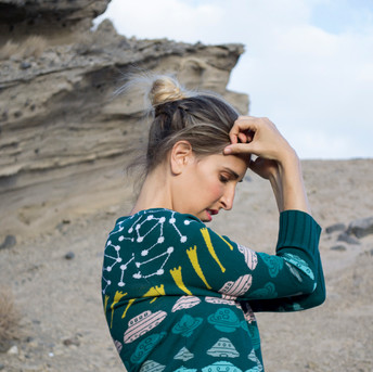 Jersey Espacio. Diseño de Trol: marca española de moda sostenible con mucho Color.