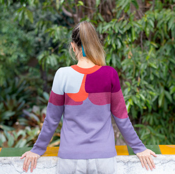 Jersey Pétalos. Diseño de Trol: marca española de moda sostenible con mucho Color.
