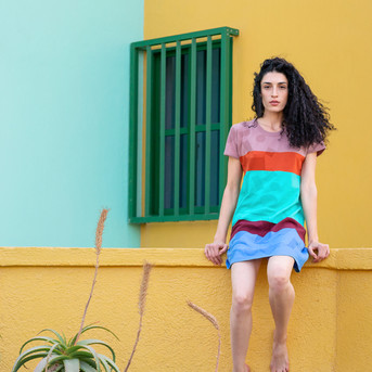 Vestido OjoMágico. Diseño de Trol: marca española de moda sostenible con mucho Color.