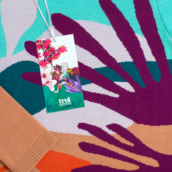Jersey Jardín. Diseño de Trol: marca española de moda sostenible con mucho Color.