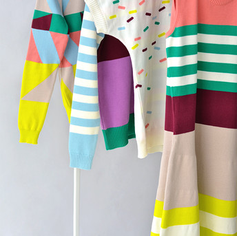 Prendas de punto en algodón egipcio mako.. Diseño de Trol: marca española de moda sostenible con mucho Color.