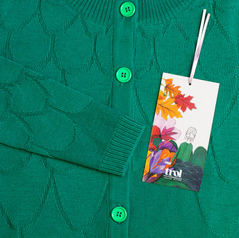 Chaqueta Árbol. Diseño de Trol: marca española de moda sostenible con mucho Color.