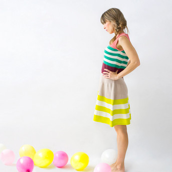 Vestido Feria. Diseño de Trol: marca española de moda sostenible con mucho Color.