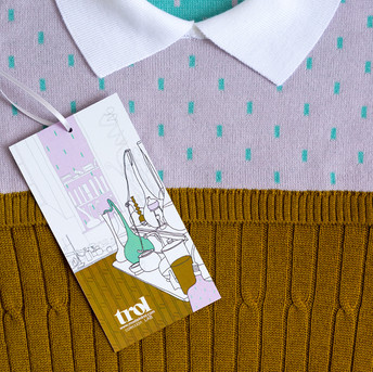 Jersey Ochos. Diseño de Trol: marca española de moda sostenible con mucho Color.